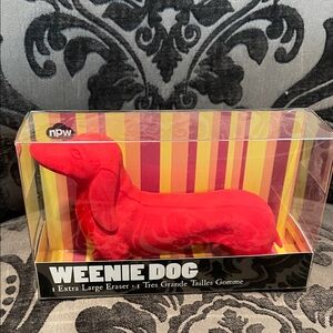NPW Weenie Dog Extra Large Eraser - Red